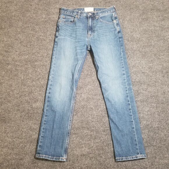 EVERLANE Relaxed Straight Fit Womens Jeans Medium Wash Size 27 Regula90's - Picture 1 of 7